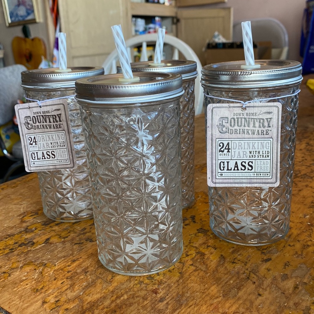 NEW Set of 4 Country Drinkware